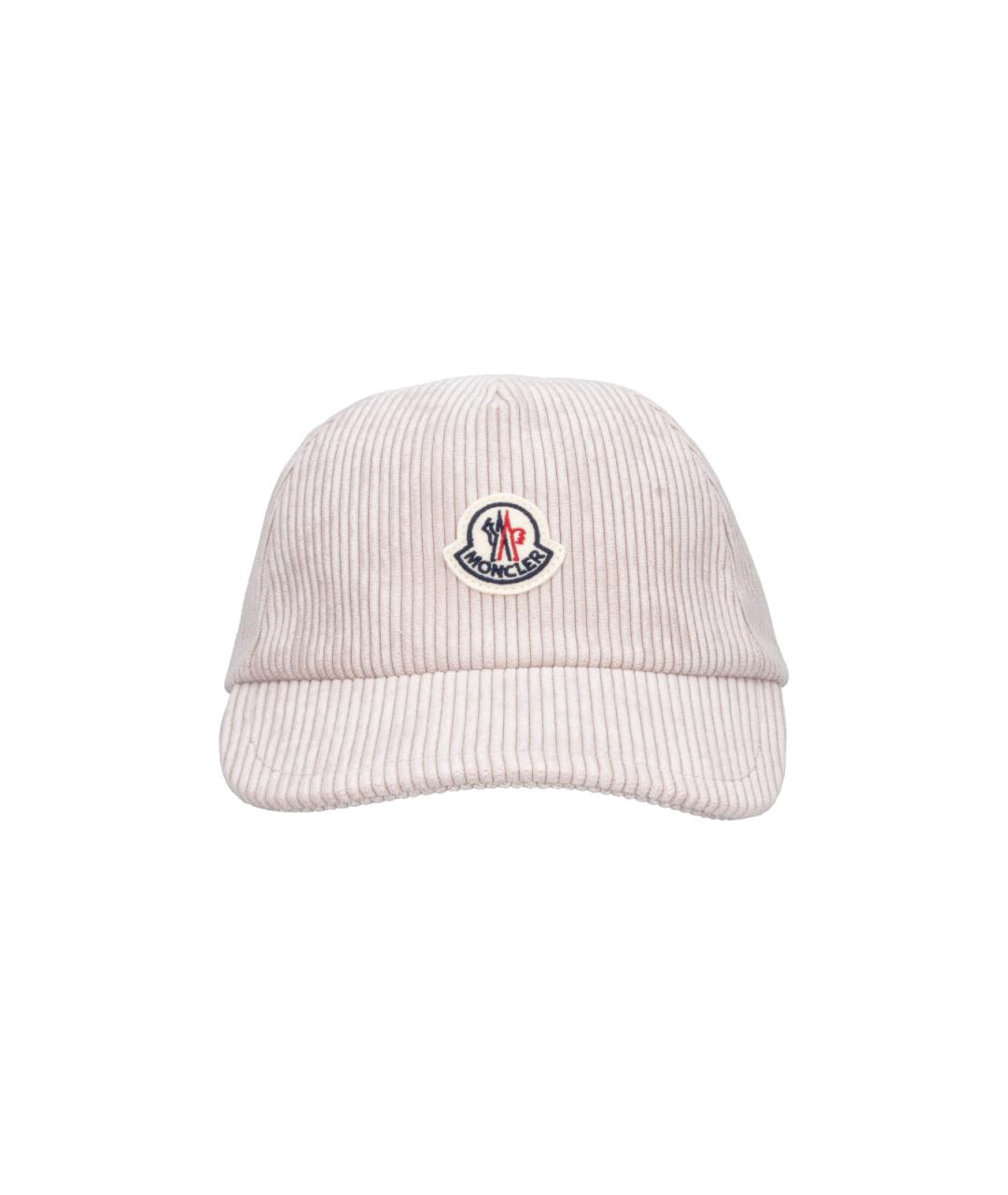 MONCLER Бежевая кепка, фото 1