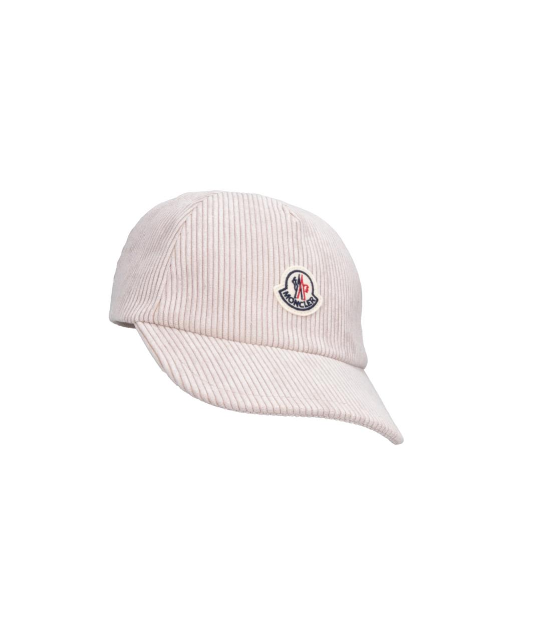 MONCLER Бежевая кепка, фото 3