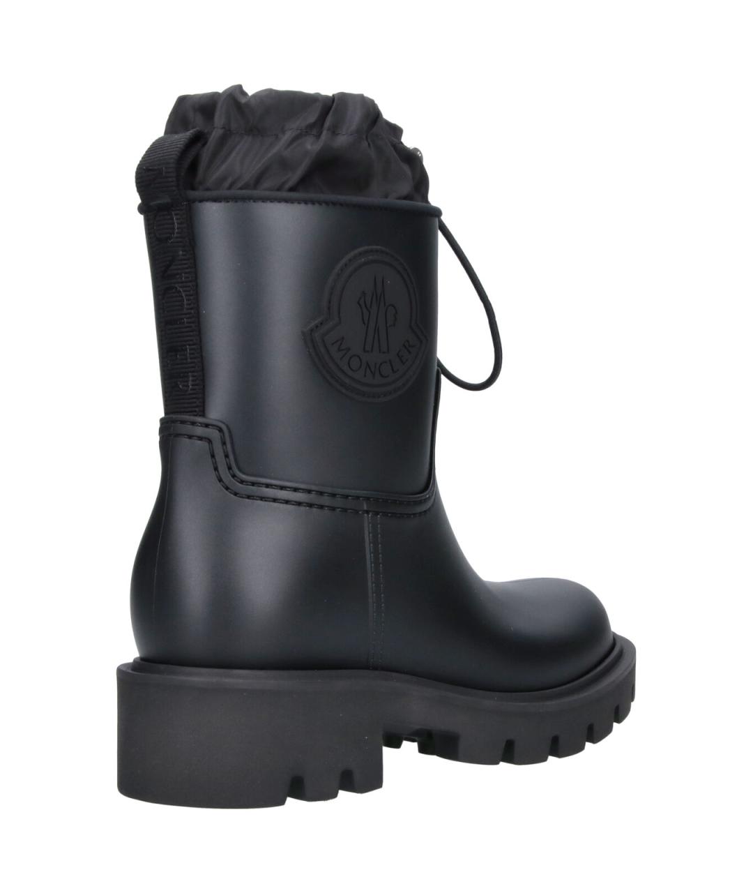 MONCLER Черные синтетические ботинки, фото 4