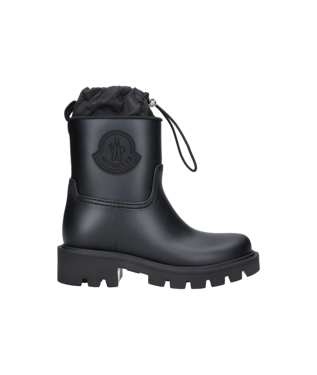 MONCLER Черные синтетические ботинки, фото 1