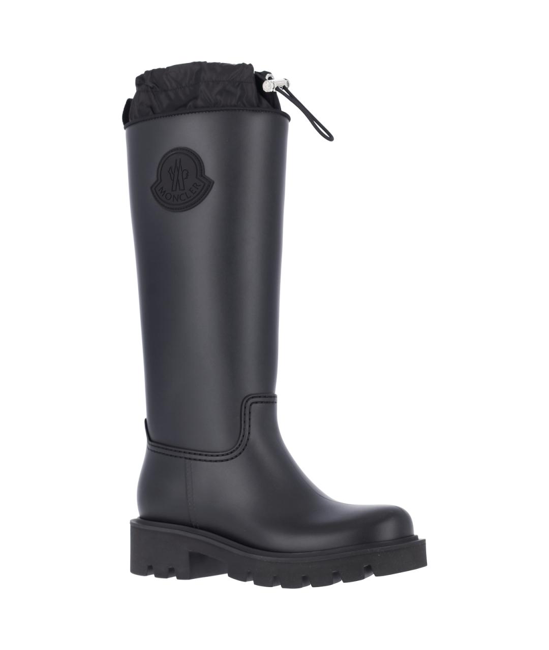 MONCLER Черные синтетические сапоги, фото 2