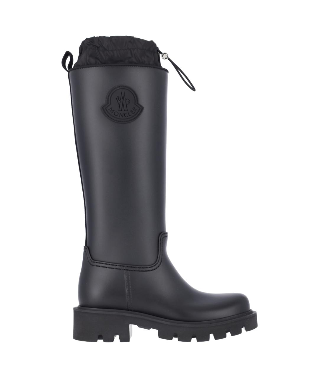 MONCLER Черные синтетические сапоги, фото 1