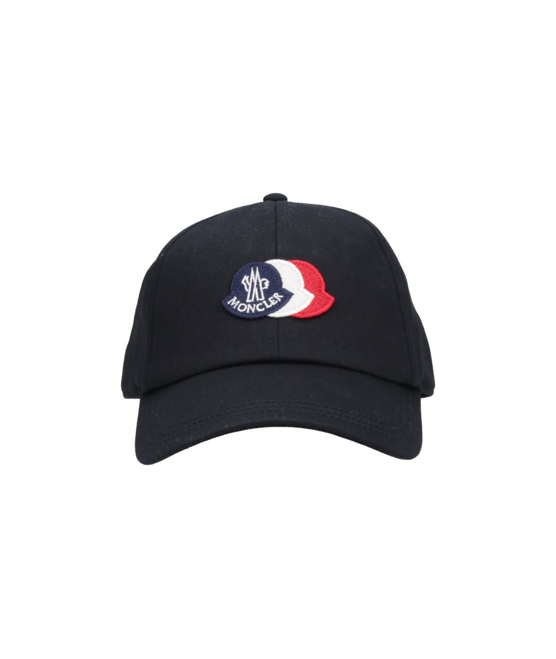 MONCLER Черная хлопковая кепка/бейсболка, фото 1
