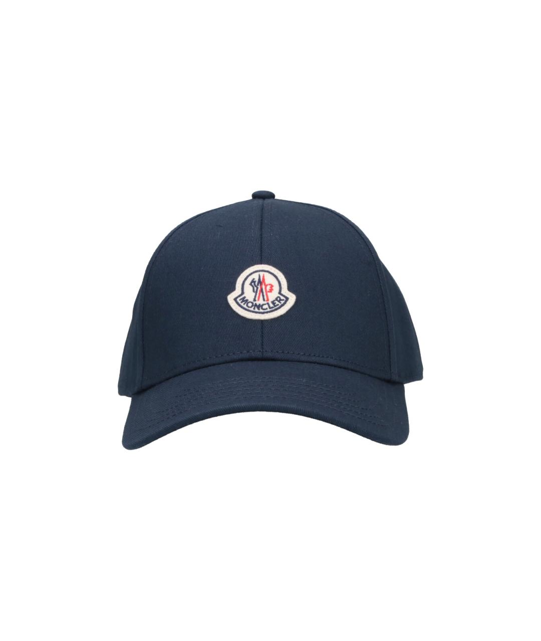 MONCLER Синяя хлопковая кепка/бейсболка, фото 1
