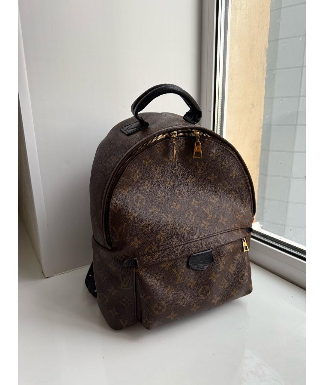 LOUIS VUITTON Коричневый канва рюкзак, фото 2