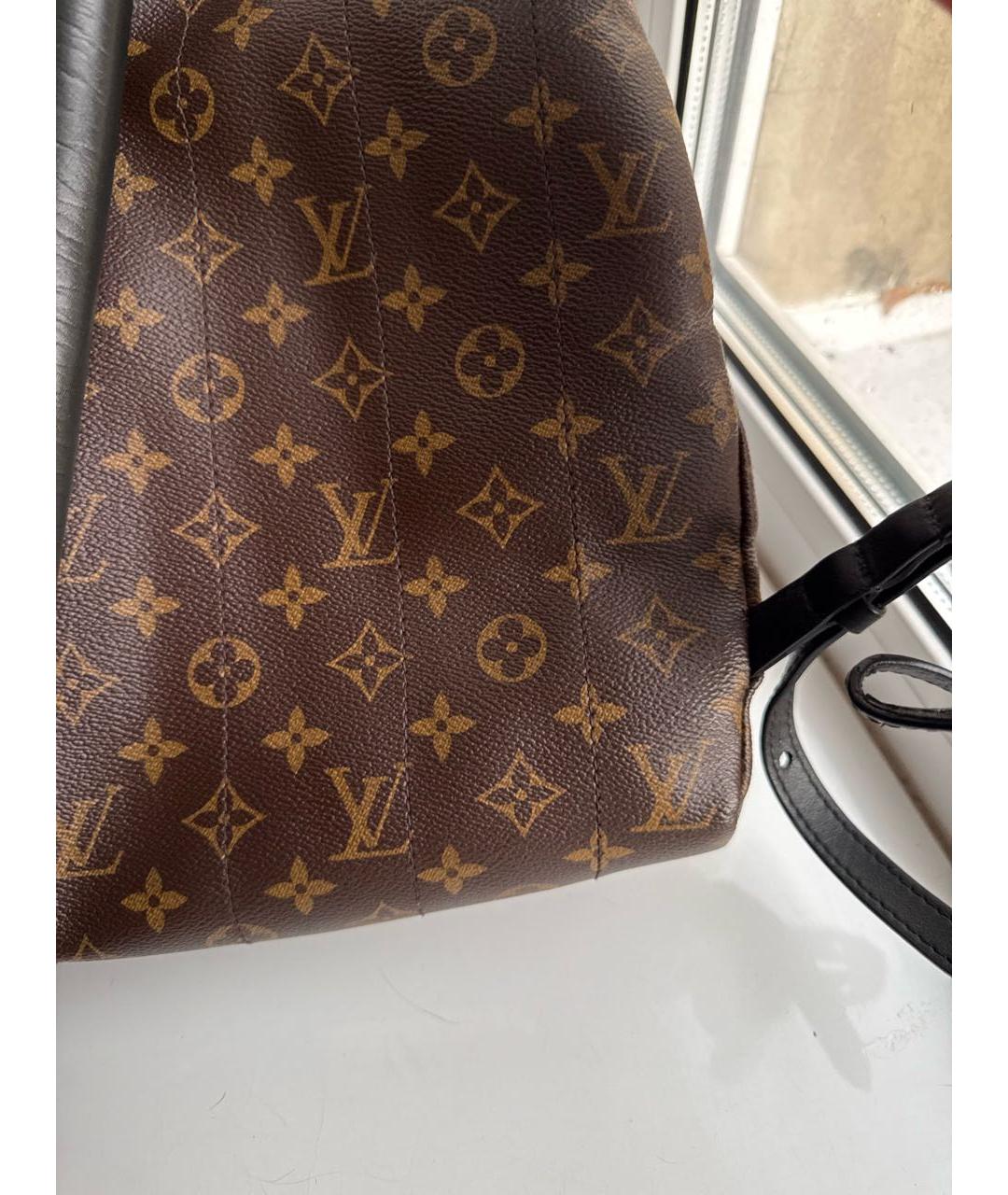 LOUIS VUITTON Коричневый канва рюкзак, фото 8