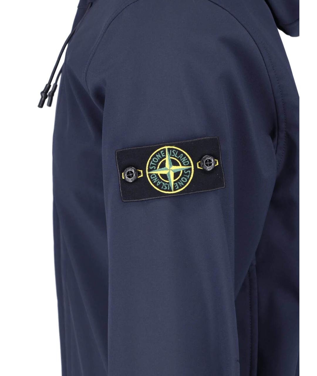 STONE ISLAND Синяя полиэстеровая куртка, фото 3