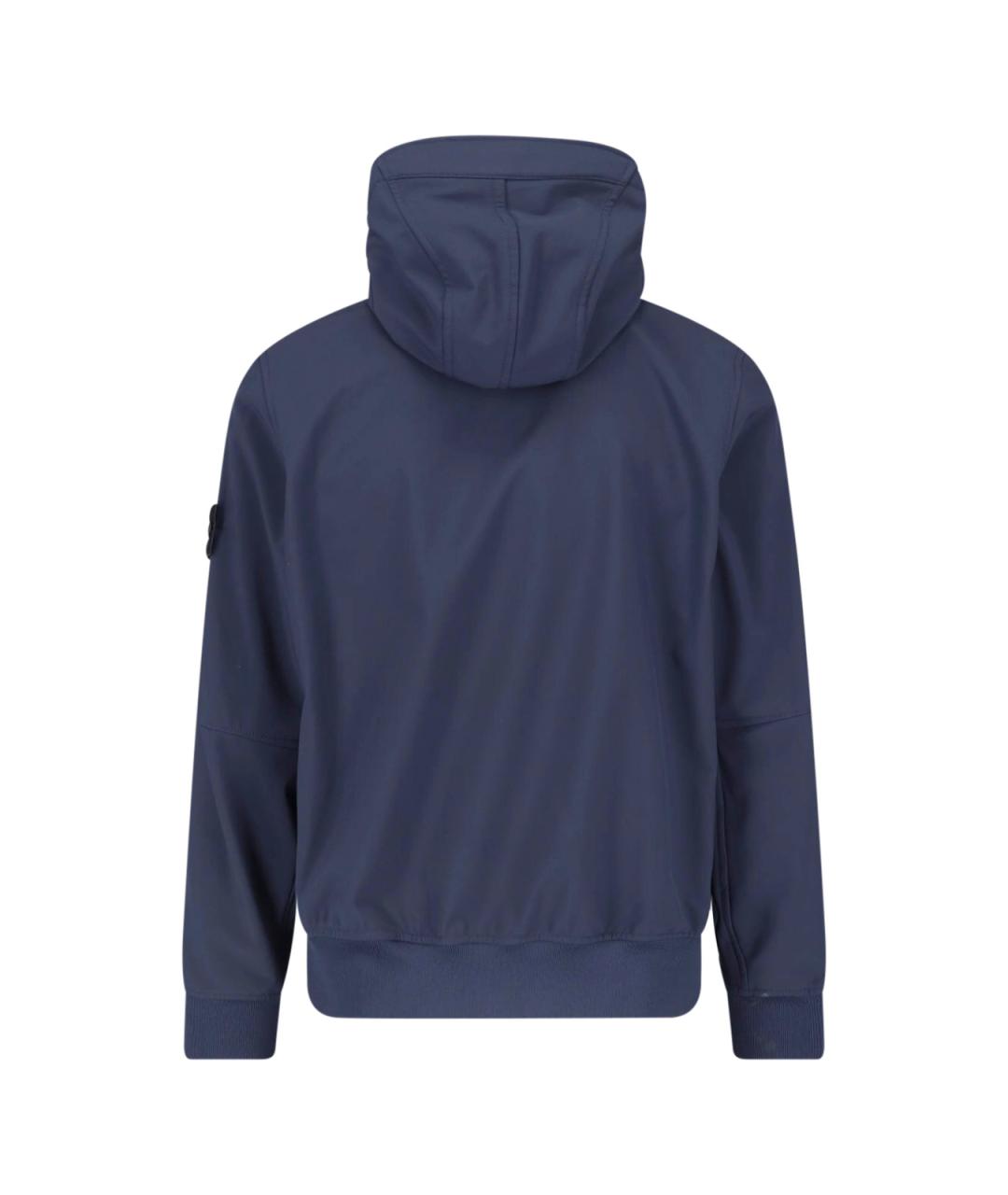 STONE ISLAND Синяя полиэстеровая куртка, фото 2