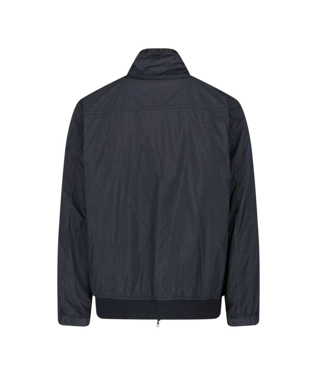 STONE ISLAND Черная полиамидовая куртка, фото 2
