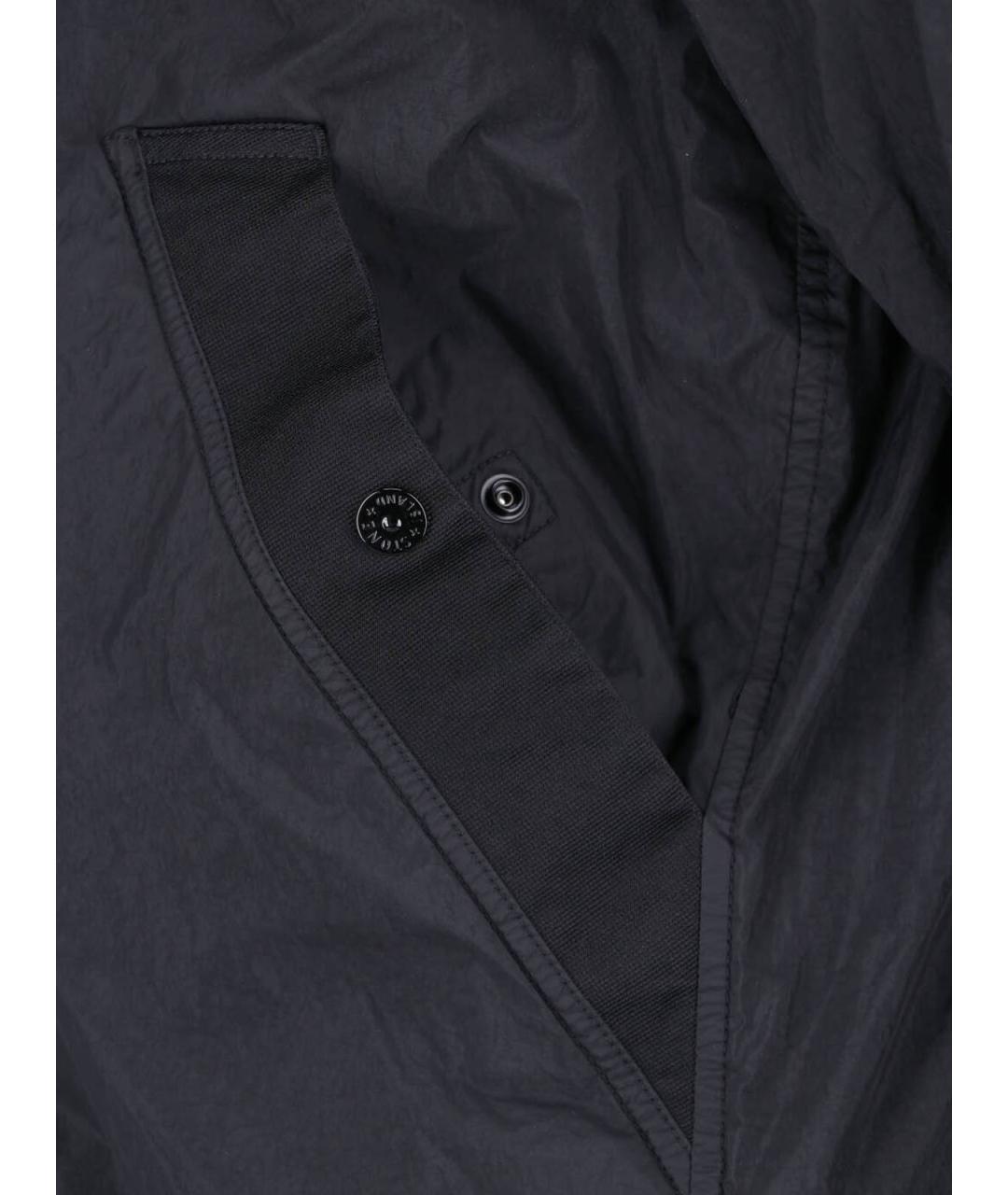 STONE ISLAND Черная полиамидовая куртка, фото 4