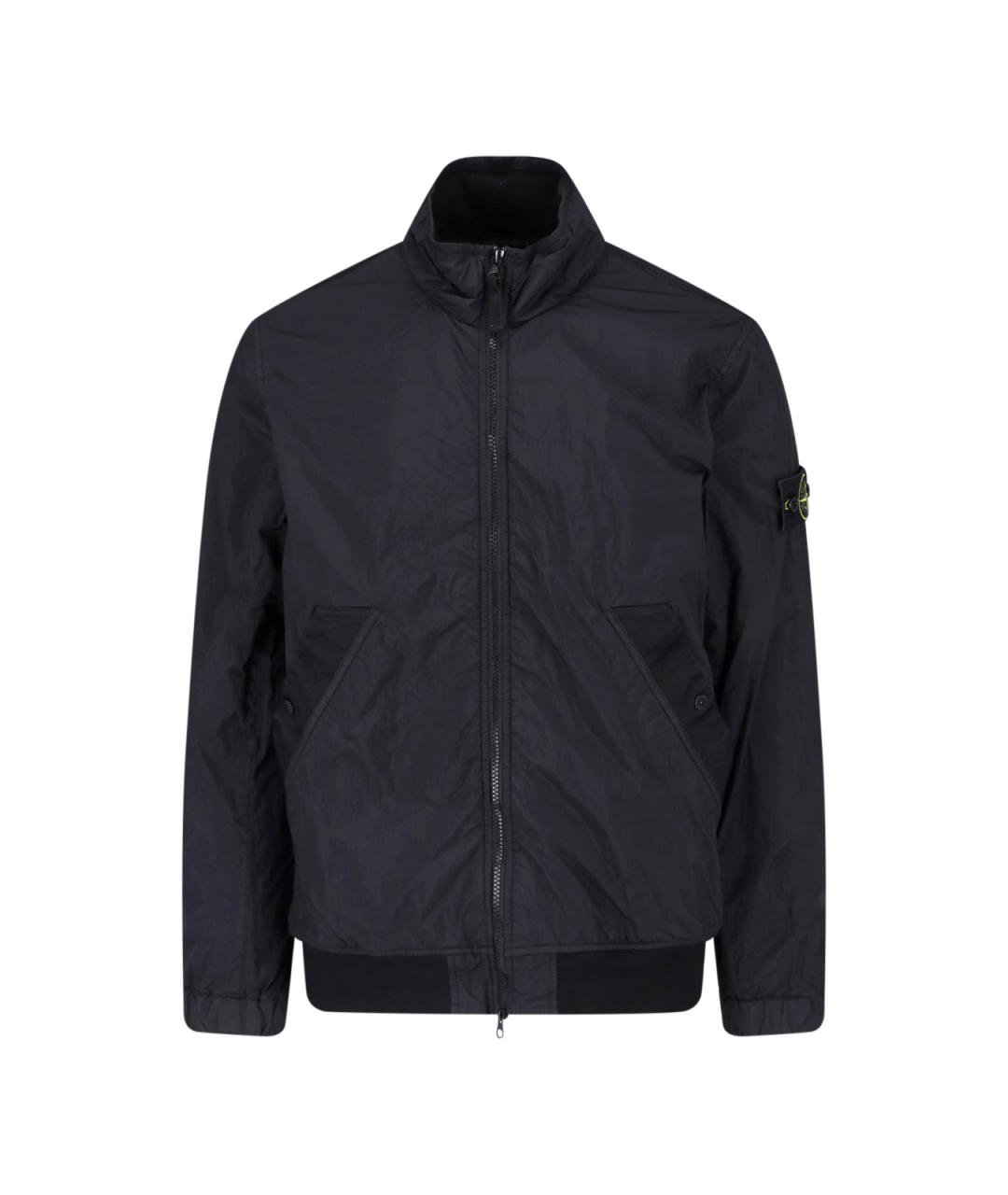 STONE ISLAND Черная полиамидовая куртка, фото 1