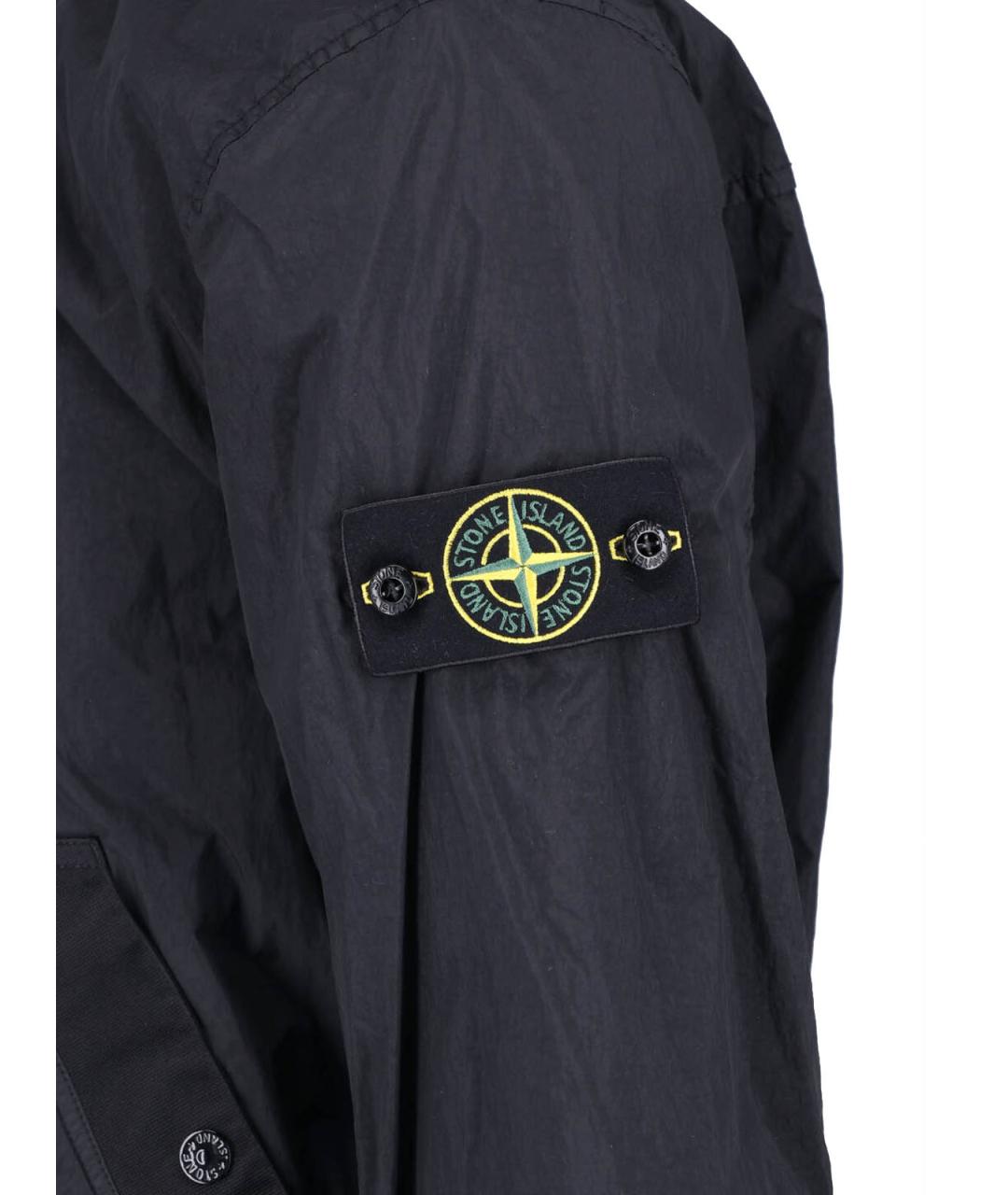 STONE ISLAND Черная полиамидовая куртка, фото 3