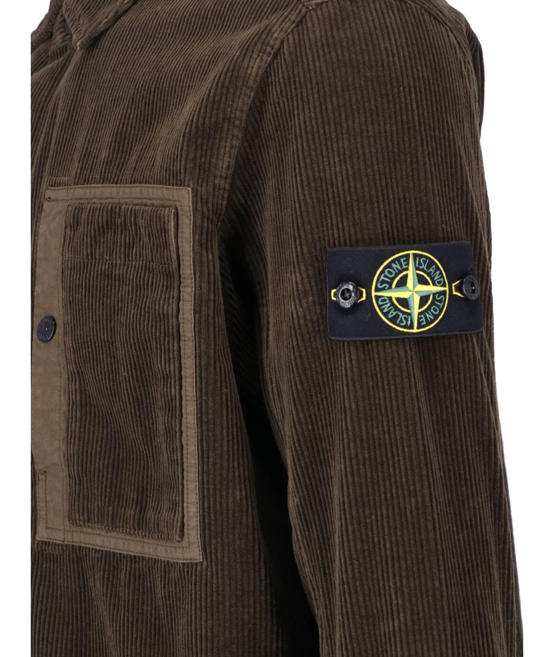 STONE ISLAND Хлопковая кэжуал рубашка, фото 3