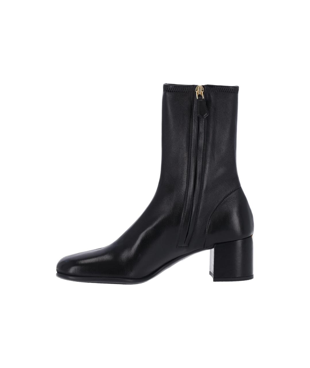 PRADA Черные кожаные сапоги, фото 3