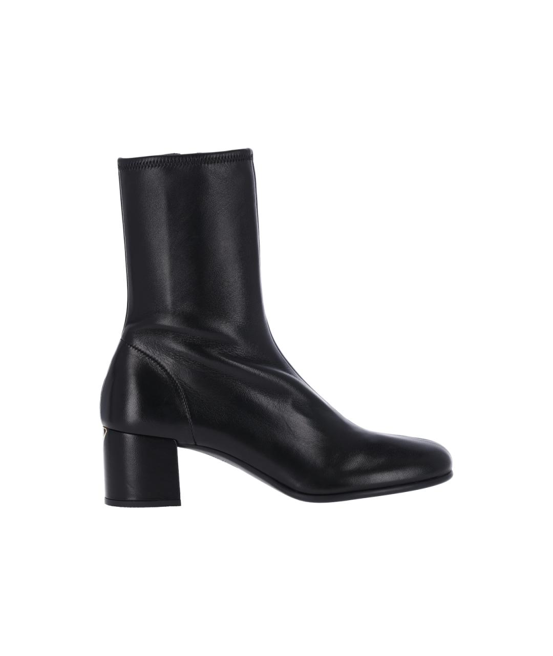 PRADA Черные кожаные сапоги, фото 1