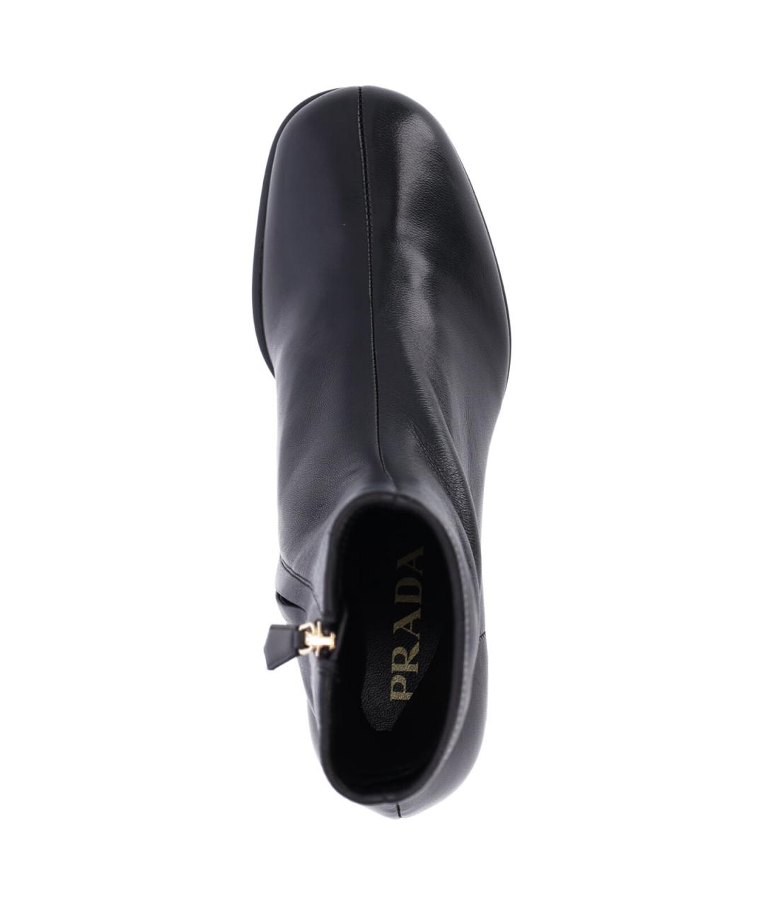PRADA Черные кожаные сапоги, фото 5