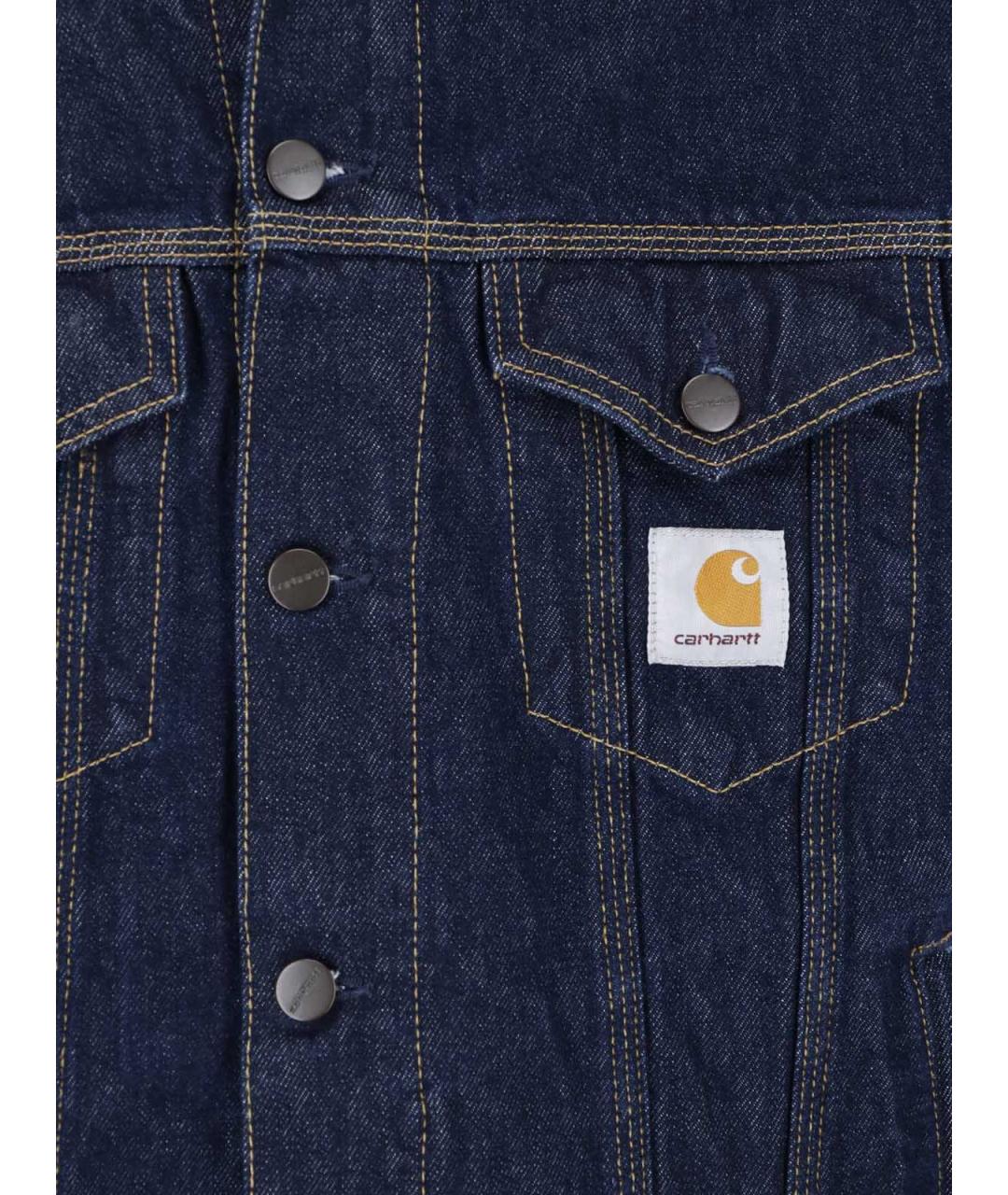 CARHARTT WIP Синяя хлопковая куртка, фото 4