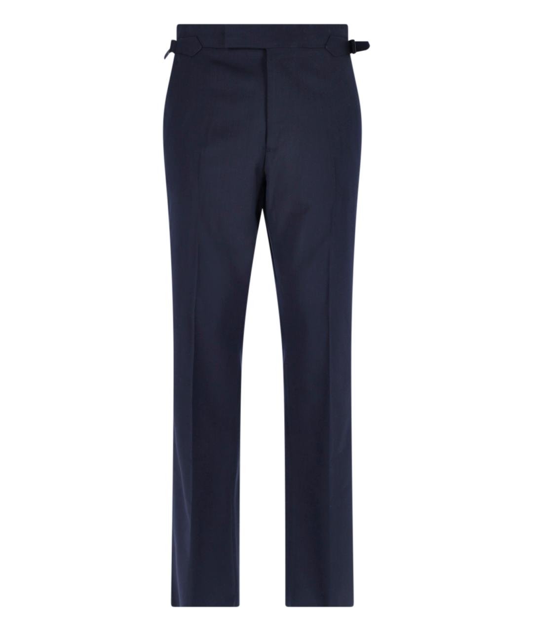VIVIENNE WESTWOOD Синие шерстяные повседневные брюки, фото 1