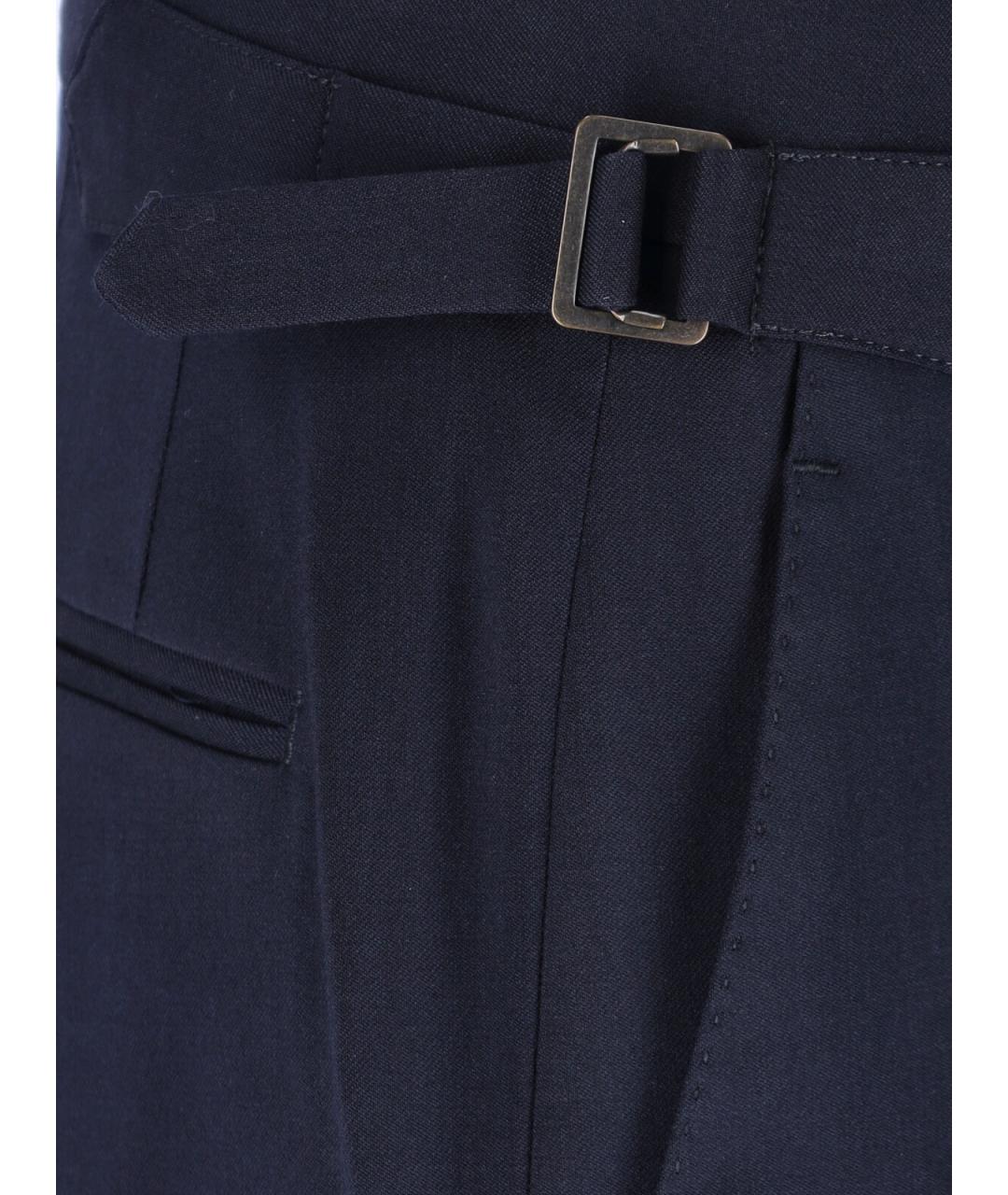 VIVIENNE WESTWOOD Синие шерстяные повседневные брюки, фото 4