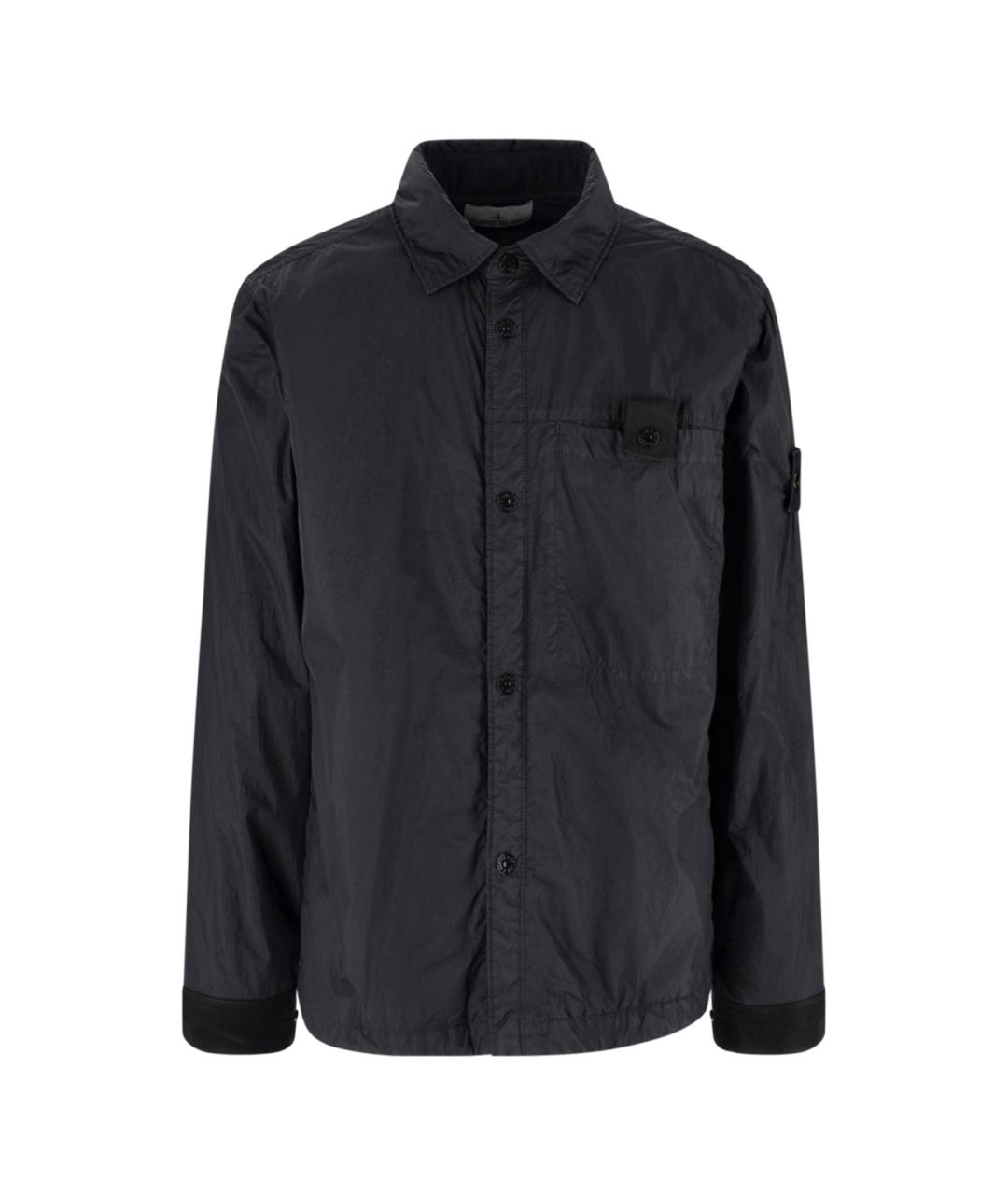 STONE ISLAND Черная полиэстеровая куртка, фото 1