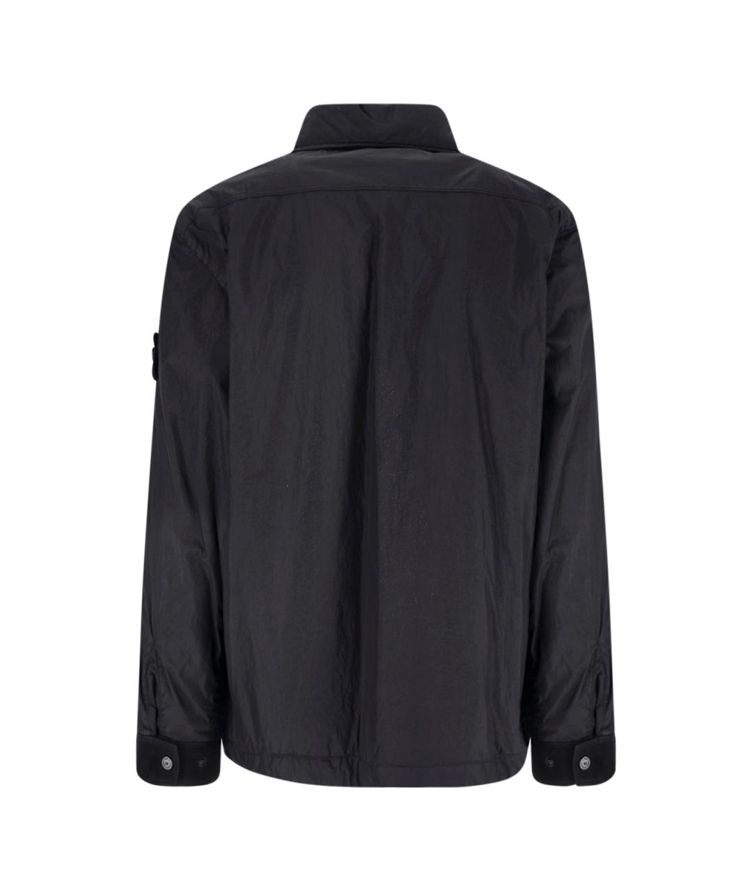 STONE ISLAND Черная полиэстеровая куртка, фото 2