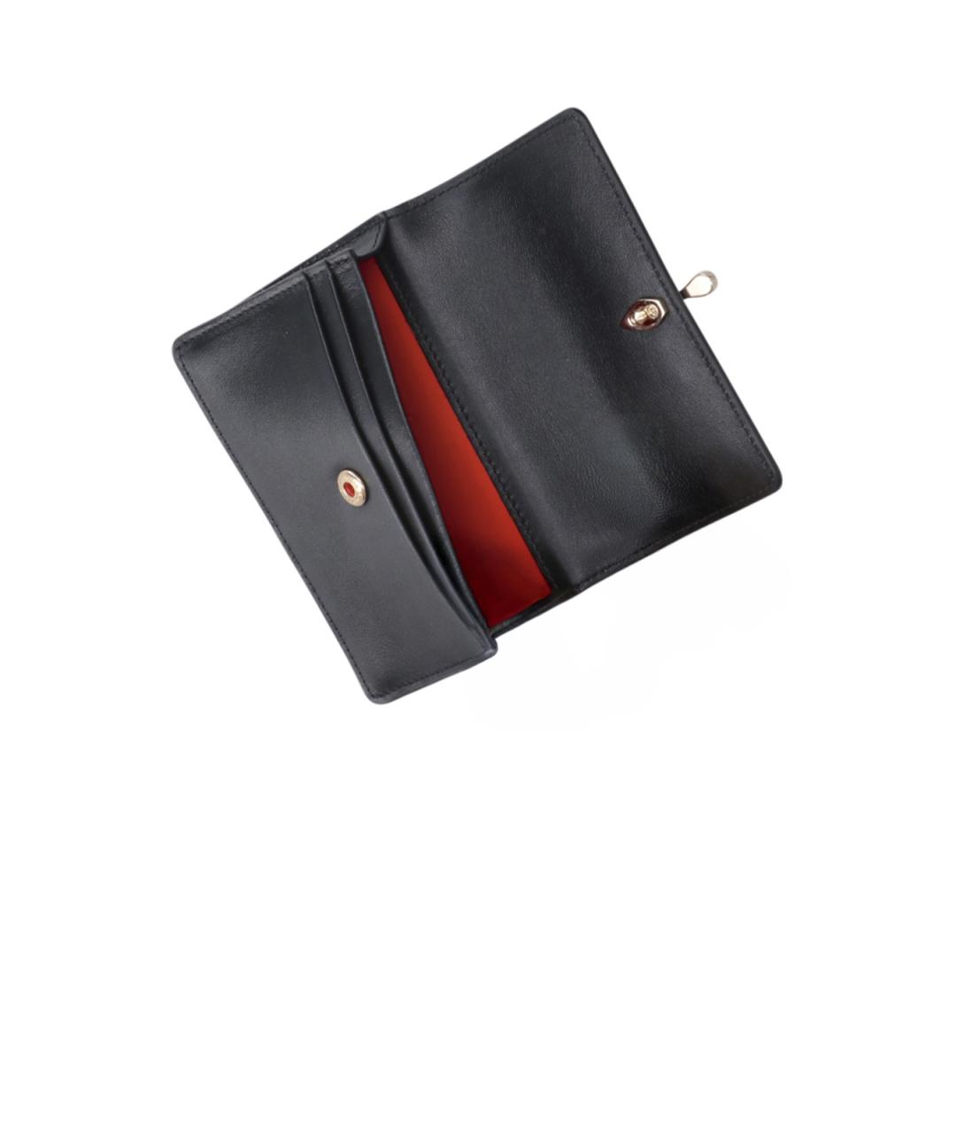 CHRISTIAN LOUBOUTIN Черный кожаный кошелек, фото 3