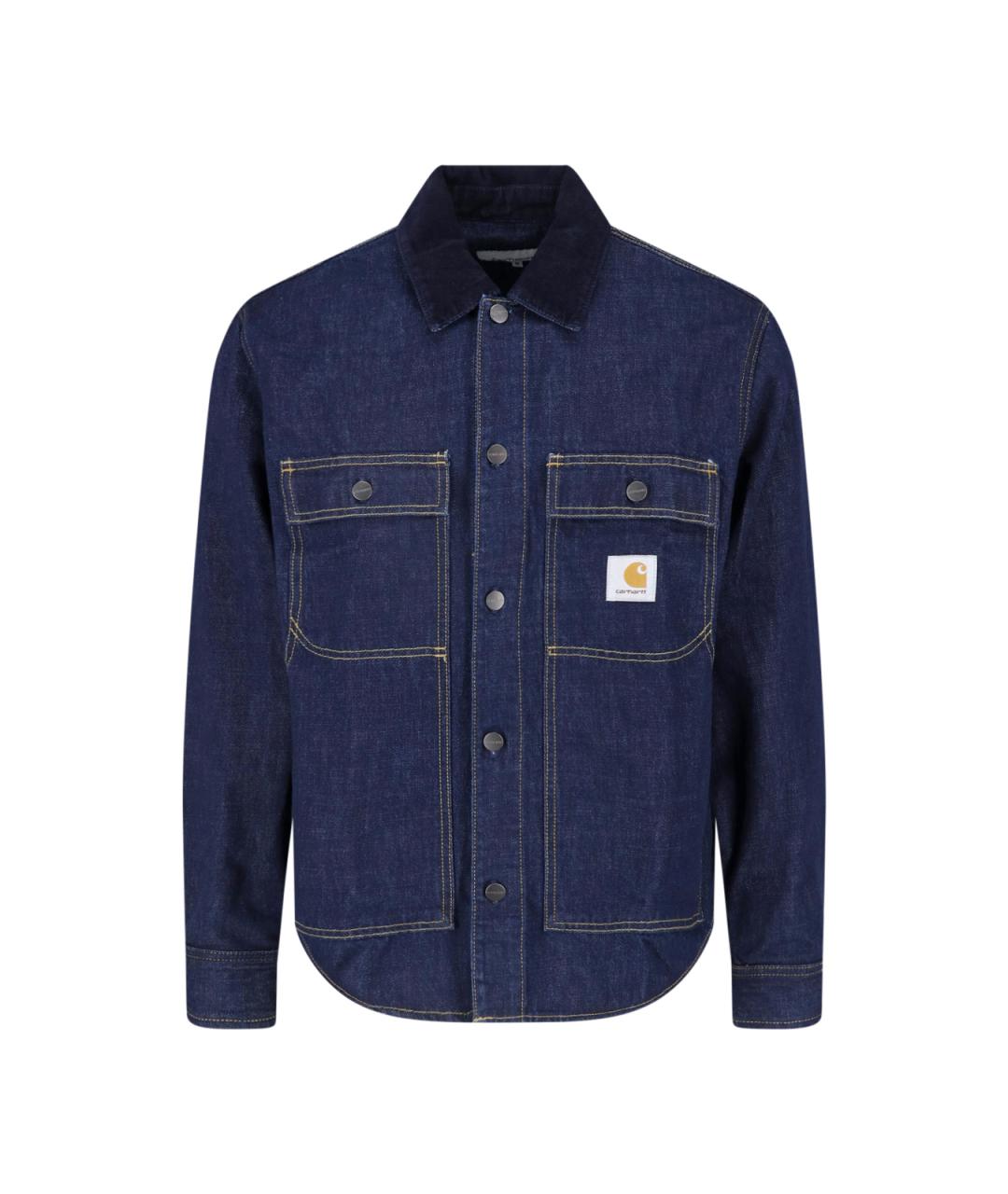 CARHARTT WIP Синяя хлопковая куртка, фото 1