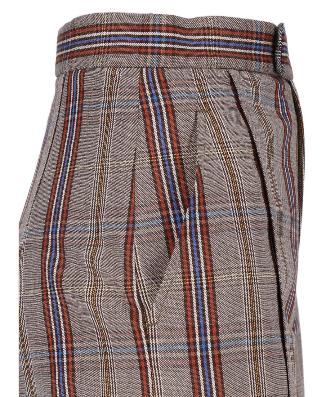 VIVIENNE WESTWOOD Мульти вискозные прямые брюки, фото 4