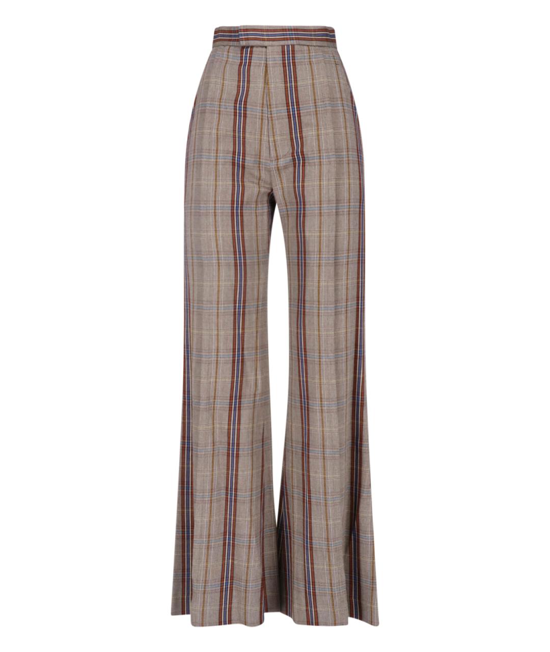VIVIENNE WESTWOOD Мульти вискозные прямые брюки, фото 1