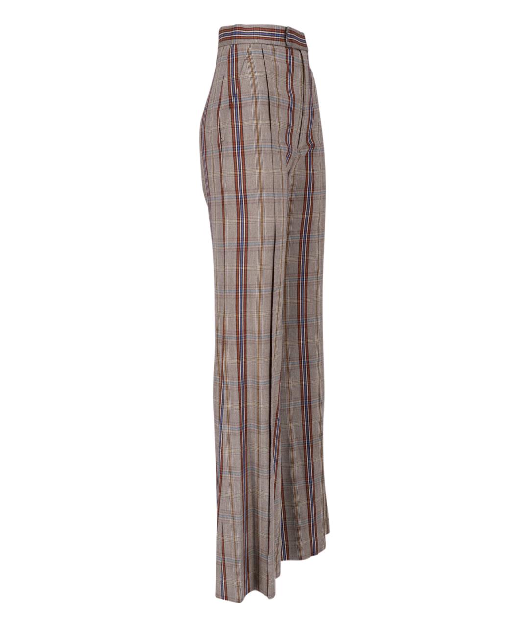 VIVIENNE WESTWOOD Мульти вискозные прямые брюки, фото 3