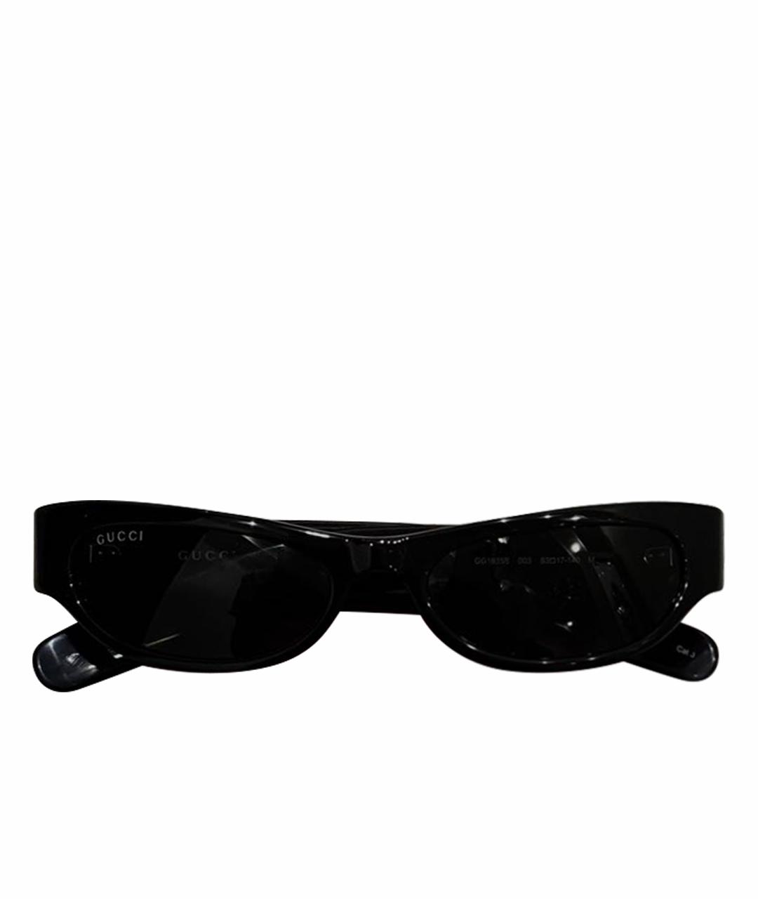GUCCI Черные пластиковые солнцезащитные очки, фото 1