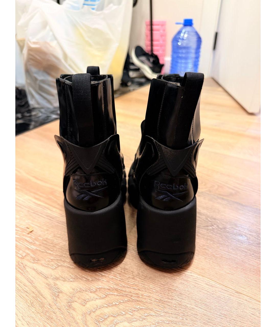 MAISON MARGIELA Черные ботильоны из лакированной кожи, фото 4
