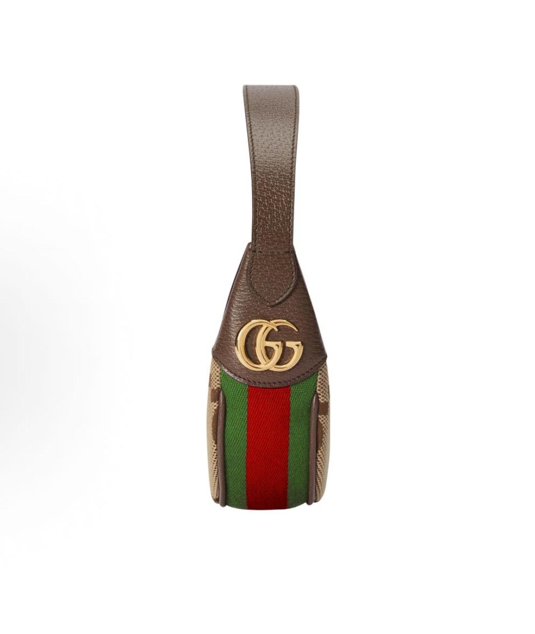 GUCCI Бежевая канва сумка с короткими ручками, фото 4