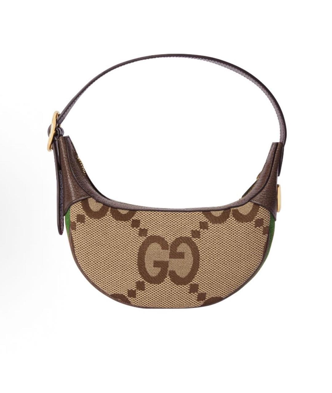 GUCCI Бежевая канва сумка с короткими ручками, фото 2