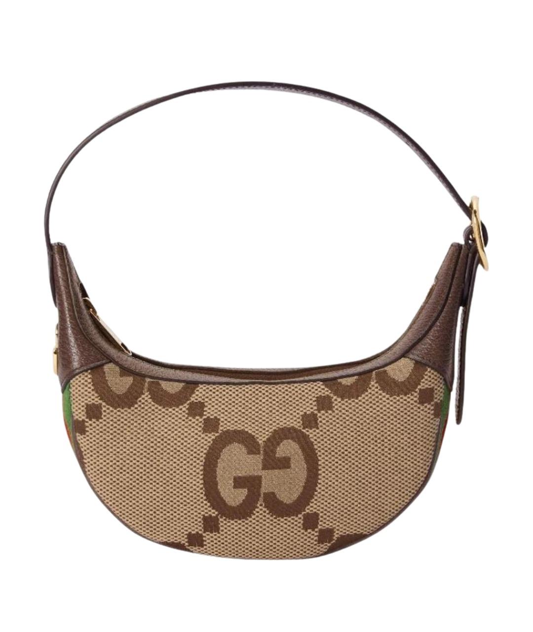 GUCCI Бежевая канва сумка с короткими ручками, фото 1