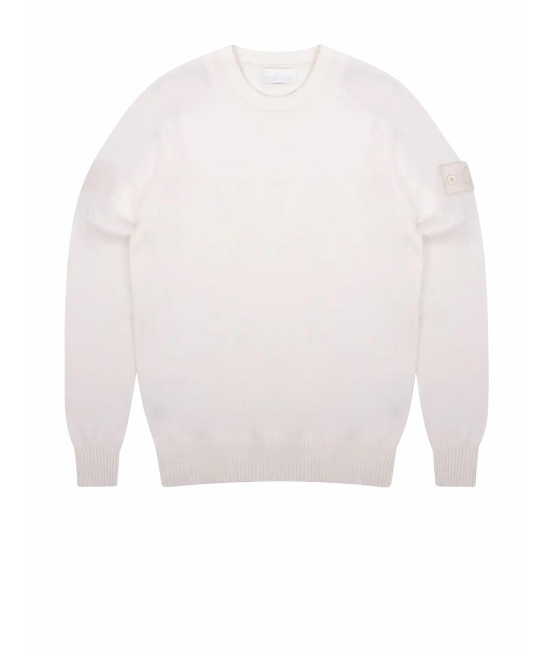 STONE ISLAND Белый шерстяной джемпер / свитер, фото 1