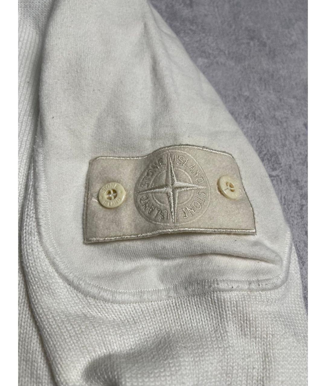STONE ISLAND Белый шерстяной джемпер / свитер, фото 4