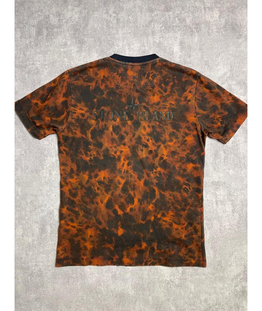 STONE ISLAND Мульти хлопковая футболка, фото 2