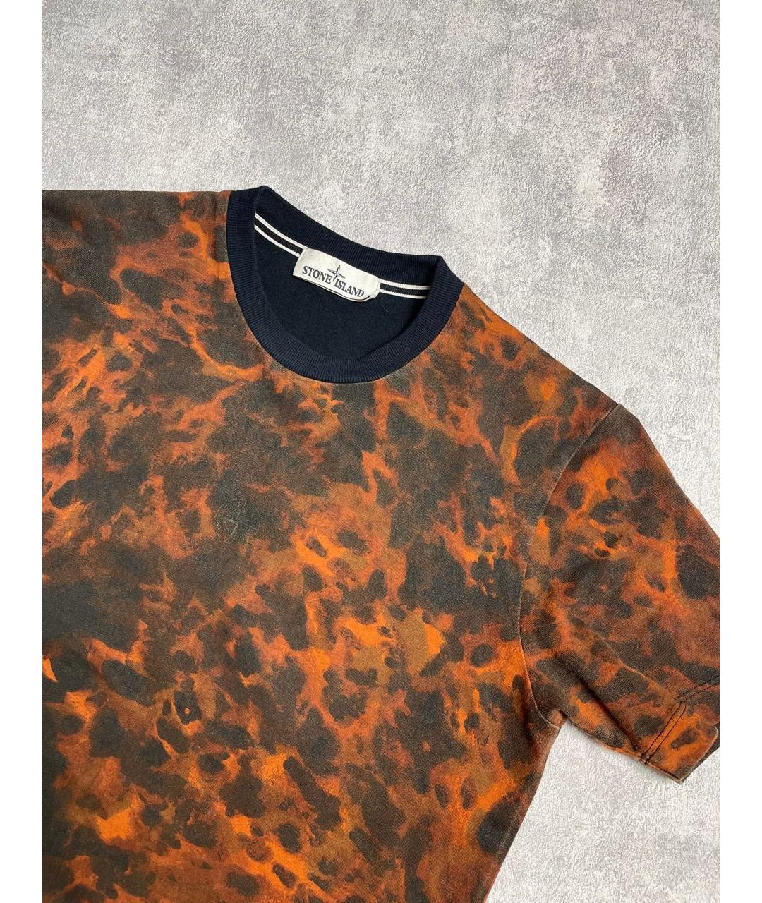 STONE ISLAND Мульти хлопковая футболка, фото 4