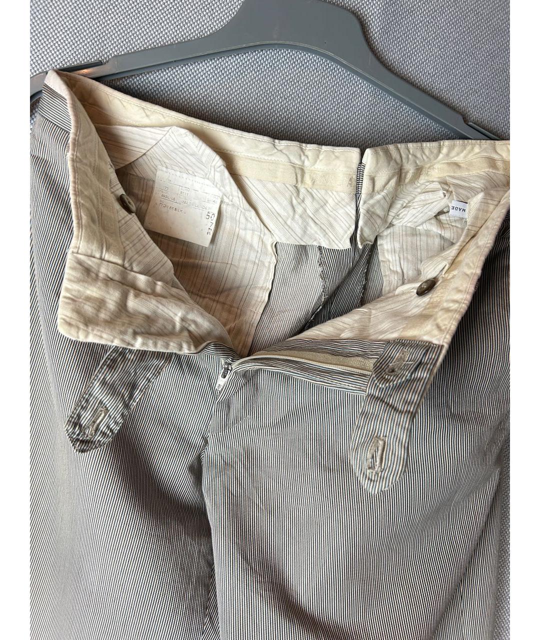 CORNELIANI Мульти хлопковые повседневные брюки, фото 5