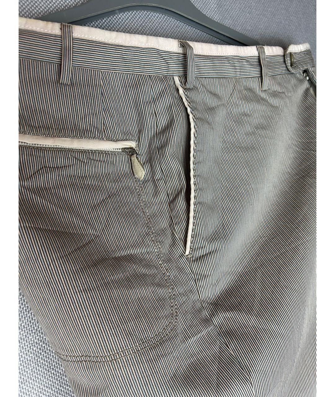 CORNELIANI Мульти хлопковые повседневные брюки, фото 8