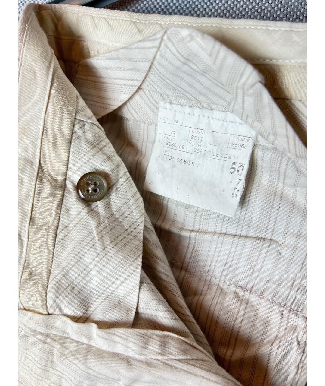 CORNELIANI Мульти хлопковые повседневные брюки, фото 7