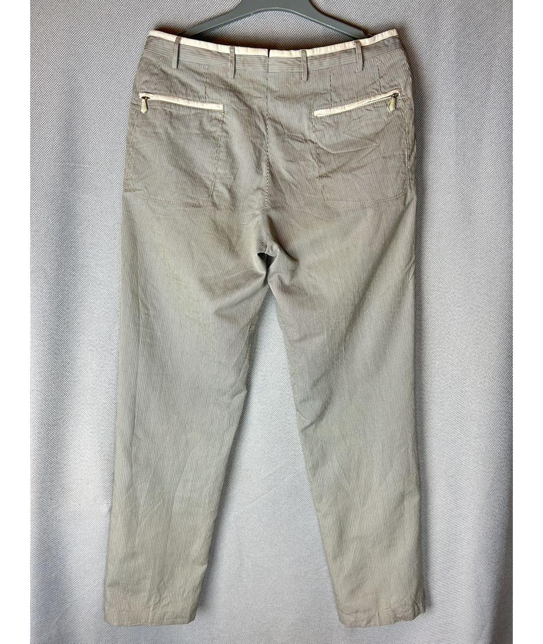 CORNELIANI Мульти хлопковые повседневные брюки, фото 3