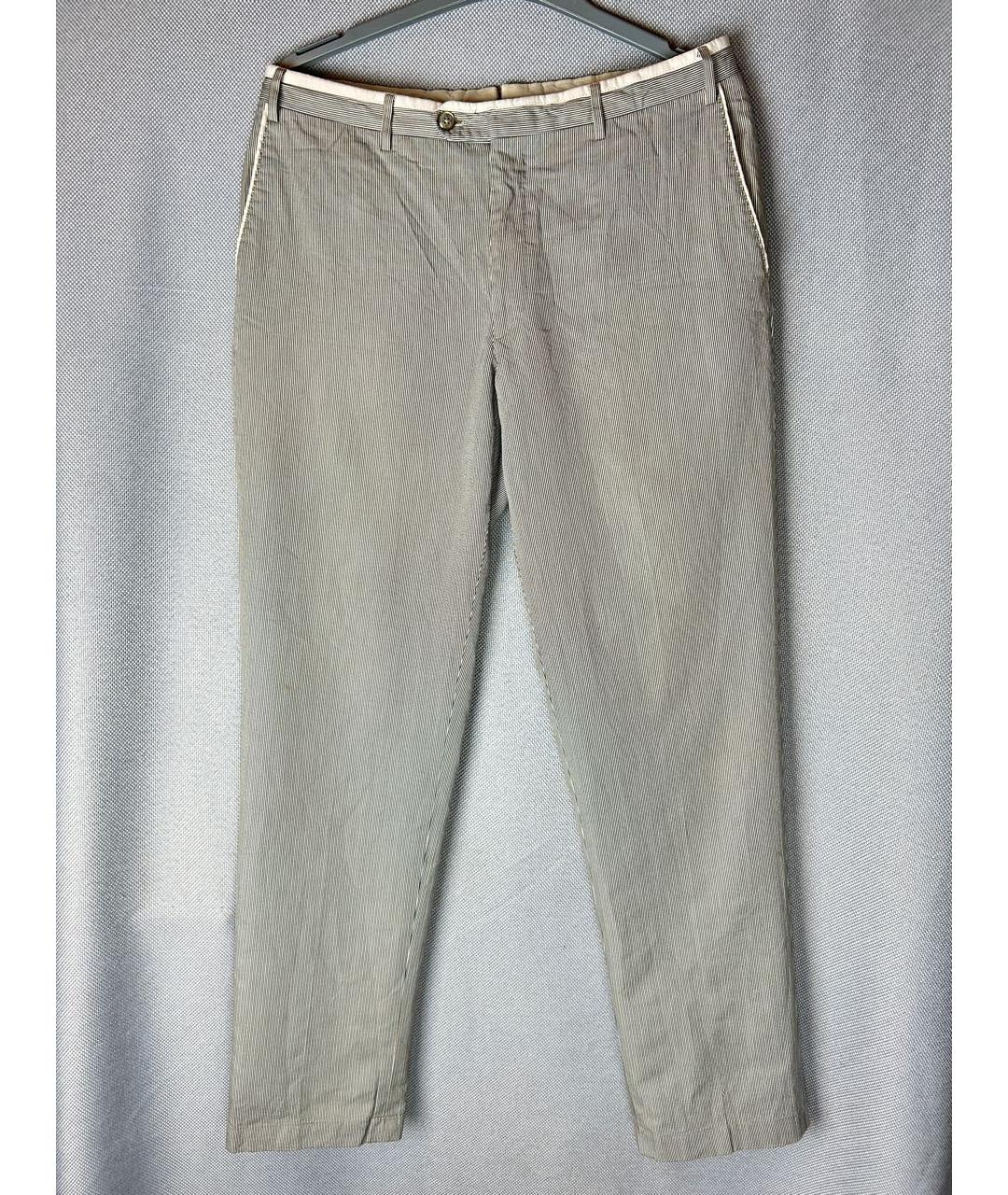CORNELIANI Мульти хлопковые повседневные брюки, фото 9