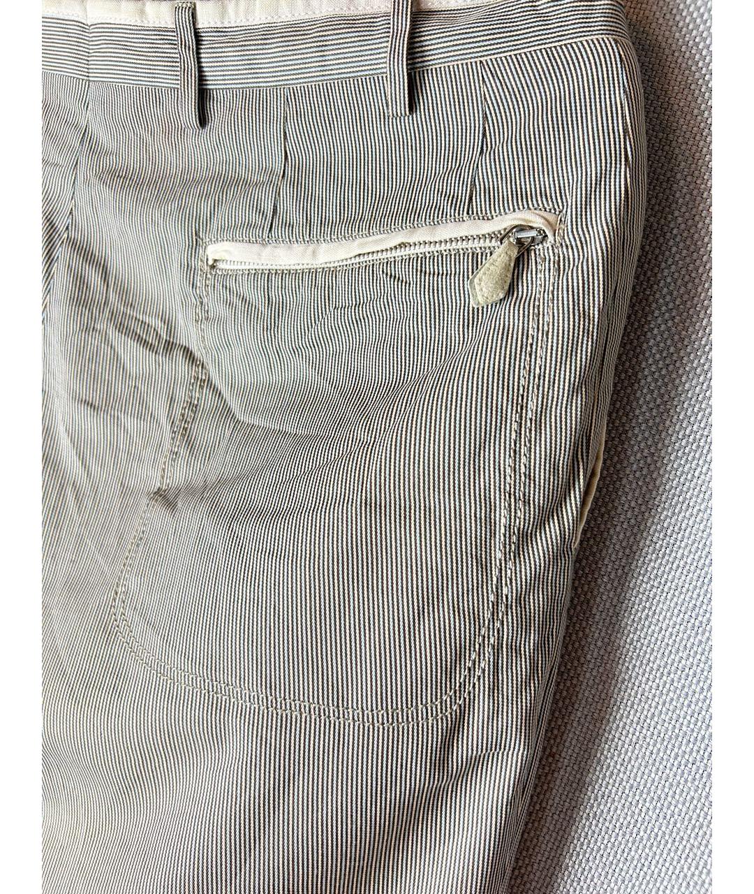 CORNELIANI Мульти хлопковые повседневные брюки, фото 4