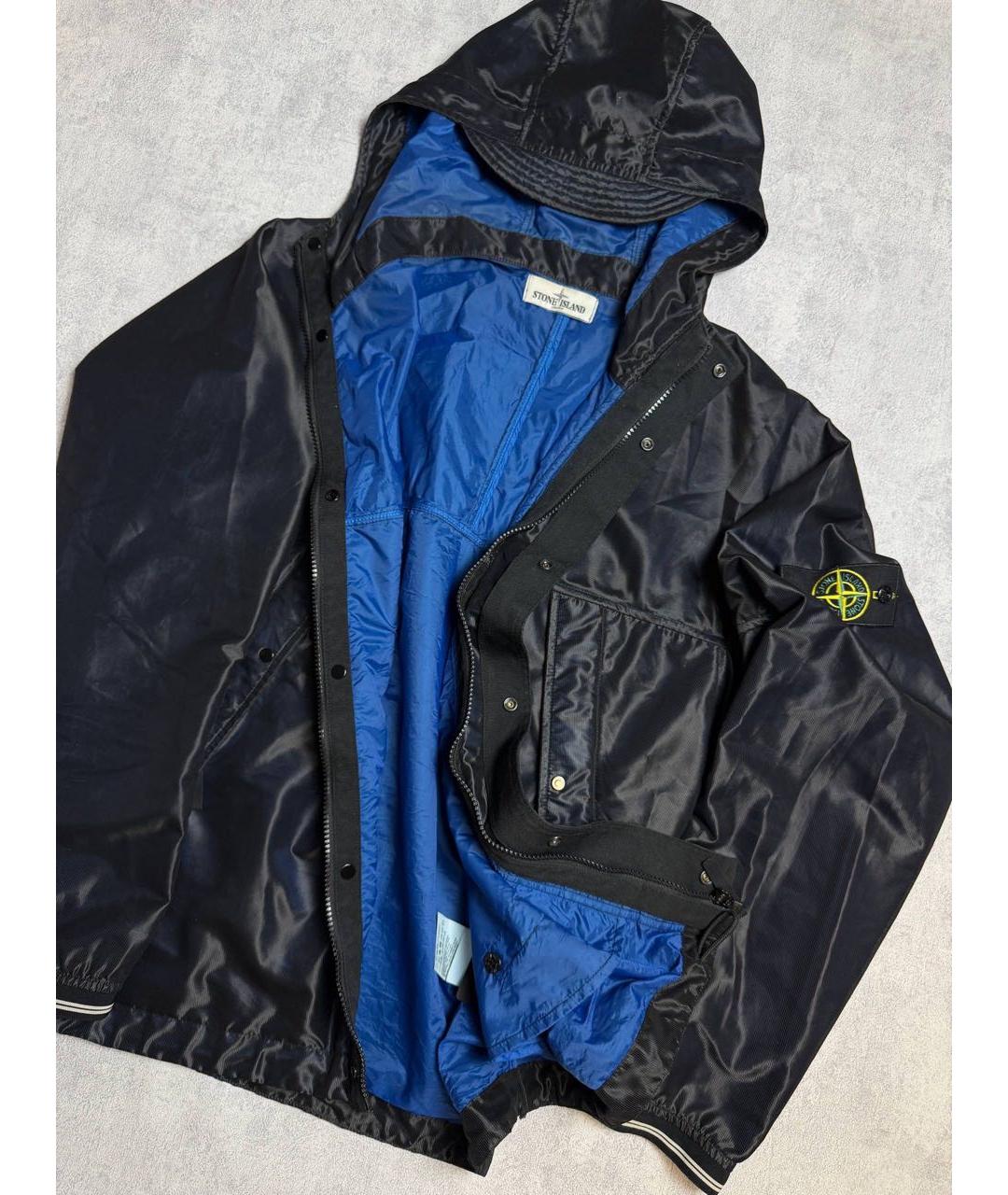 STONE ISLAND Черная полиамидовая куртка, фото 2