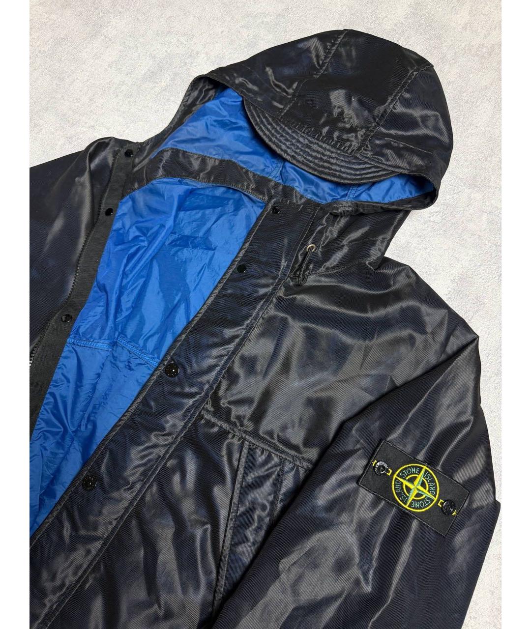STONE ISLAND Черная полиамидовая куртка, фото 4