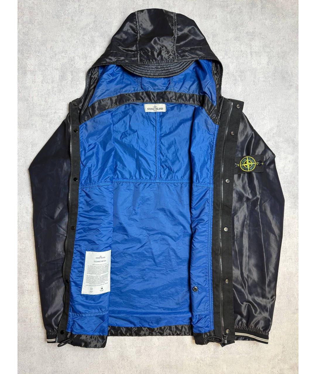 STONE ISLAND Черная полиамидовая куртка, фото 3