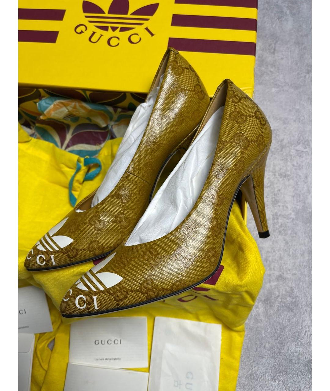 GUCCI Мульти туфли из лакированной кожи, фото 2