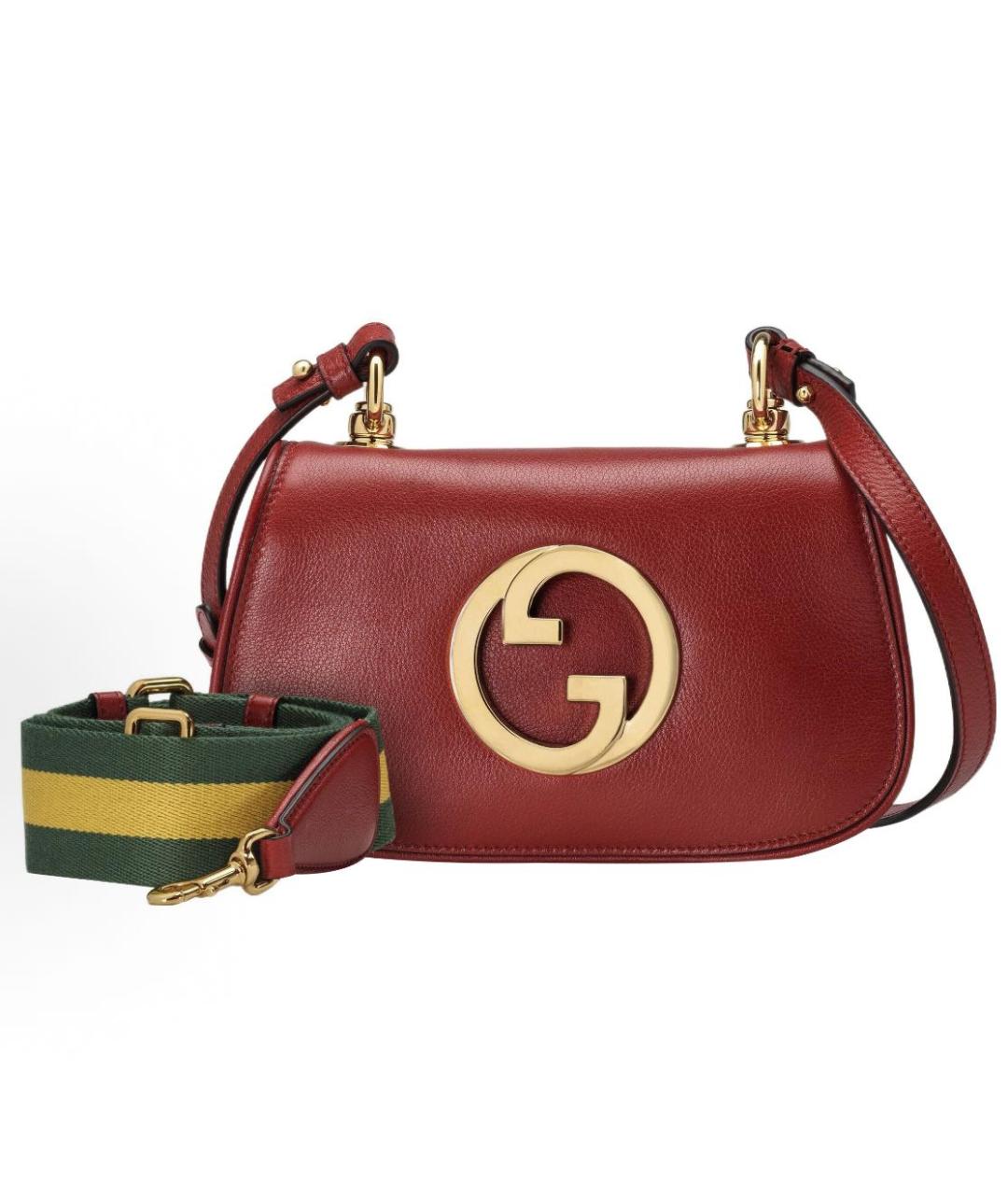GUCCI Красная кожаная сумка через плечо, фото 2